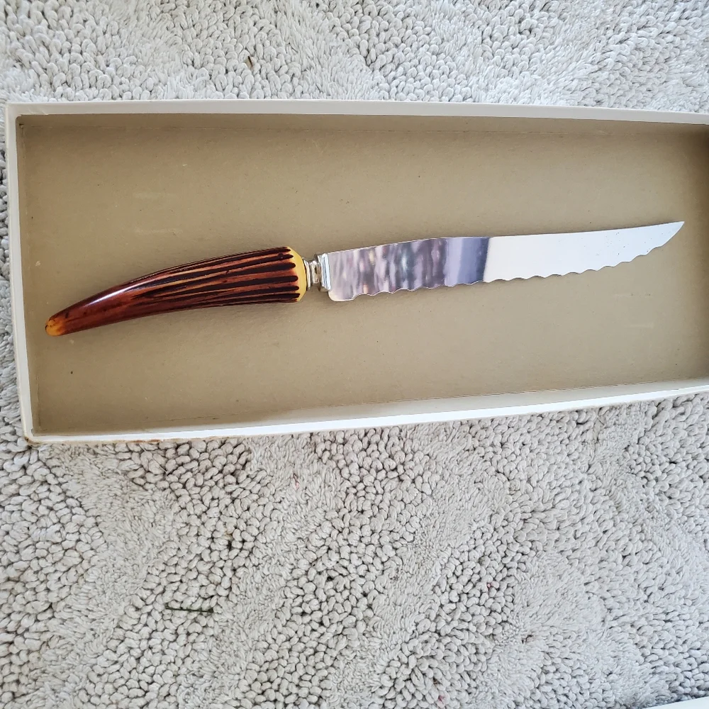VTG 60's REGENT SHEFFIELD Stag Horn Carving 13